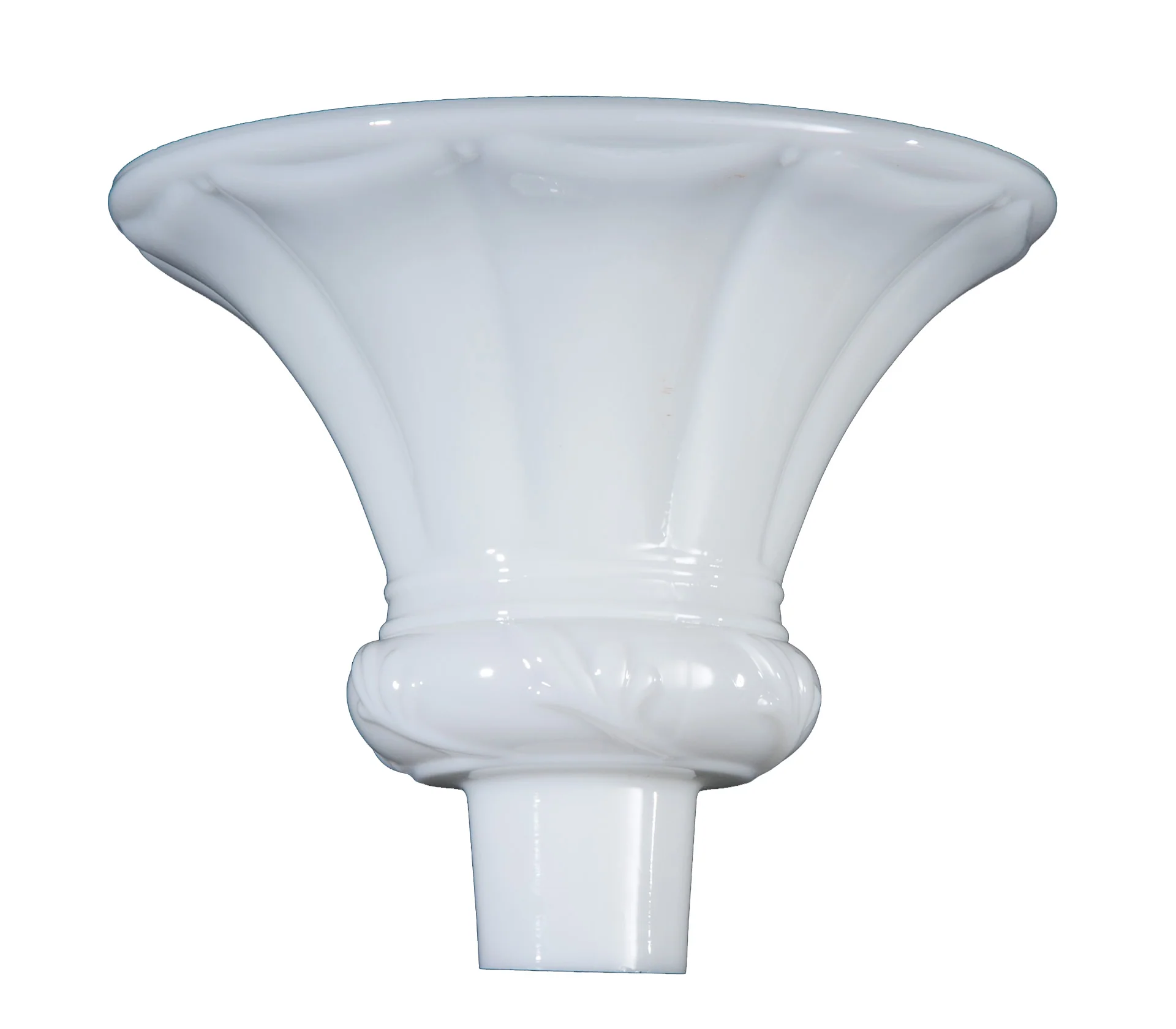 12 1/2" Embossed Opal Torchiere Shade, 2-3/4 inch fitter (09093)