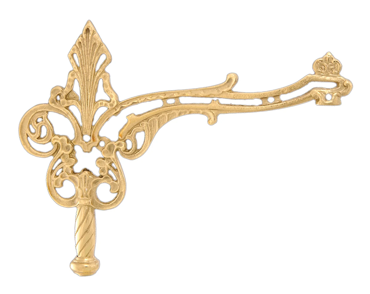 12" Early Victorian Style Brass Bridge Lamp Arm (11998)
