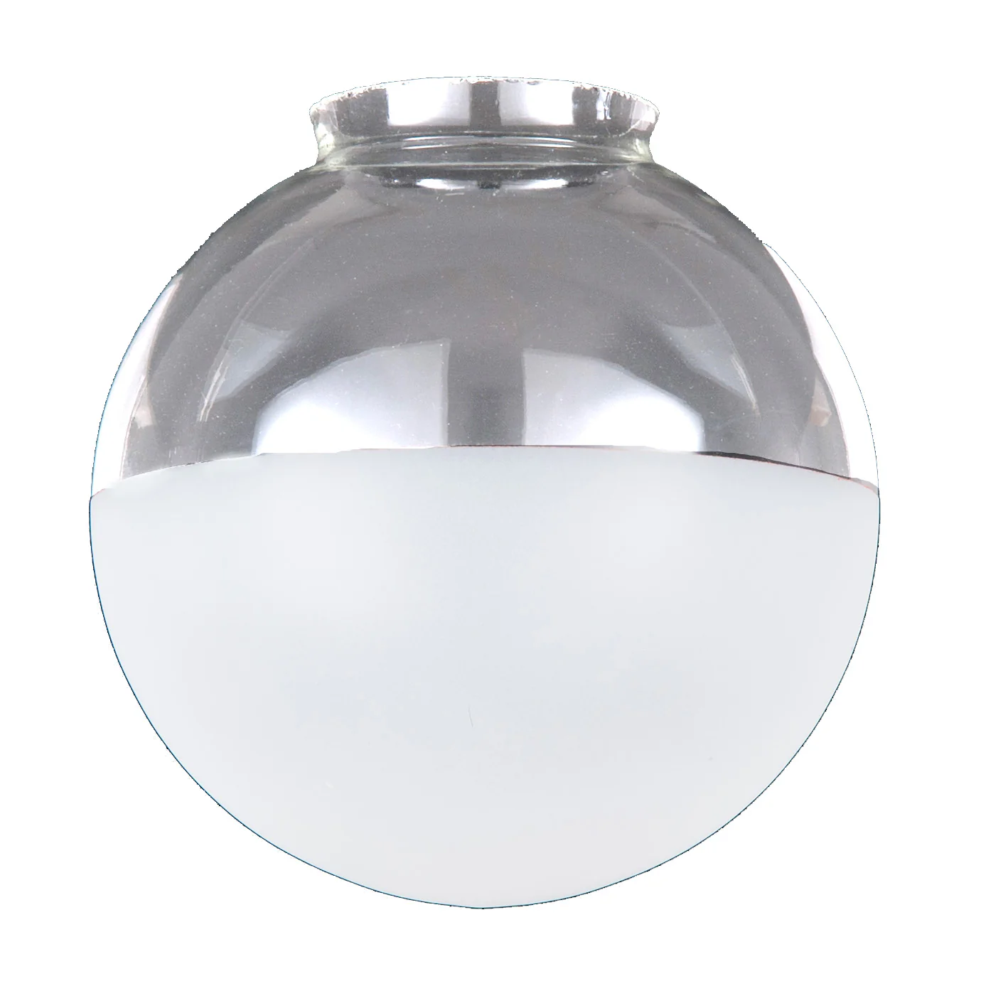 12" Special Half-Frost Industrial Style Pendant Shade, 6 inch lip fitter (08760) - Image 2