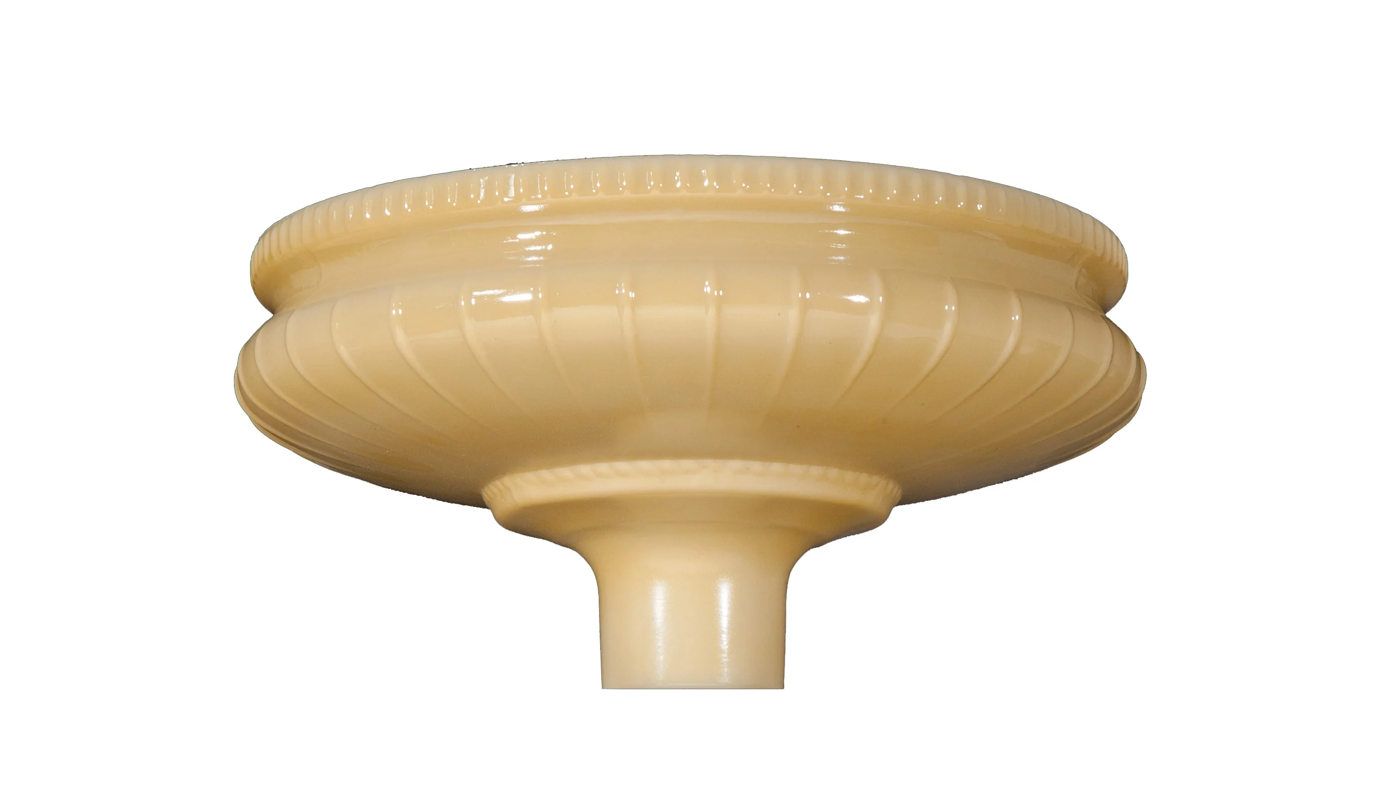 13 3/4" Embossed Nu-Gold Torchiere Shade, 2-3/4 inch fitter (09089)