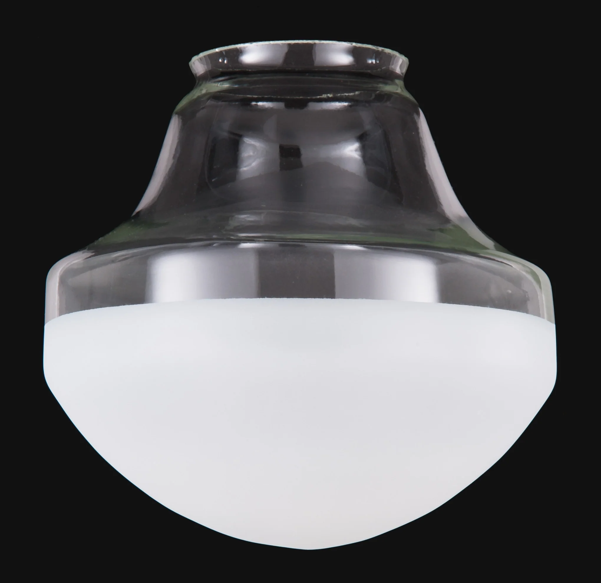 14" Special Half-Frost Industrial Style Pendant Shade, 6 inch lip fitter (08756)