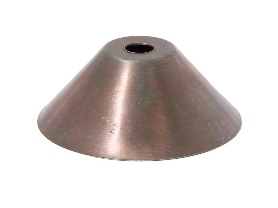 15/16 Inch Tall Unfinished Steel Cone Shaped Stamped Brass Cup, 1/8IP (11653S)