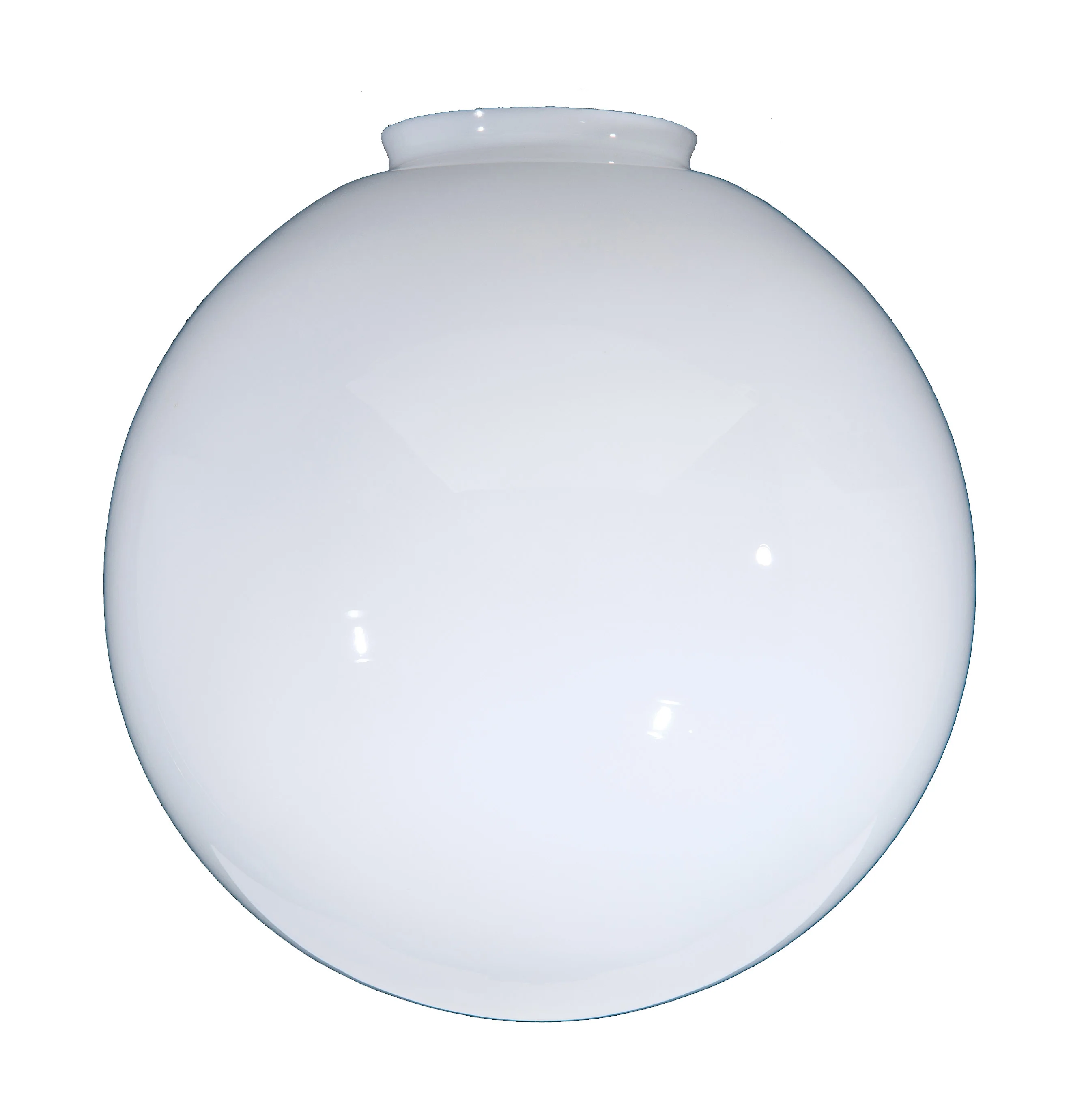 16" Opal Glass Pendant Ball Lampshade, 6 inch lip fitter (08839)