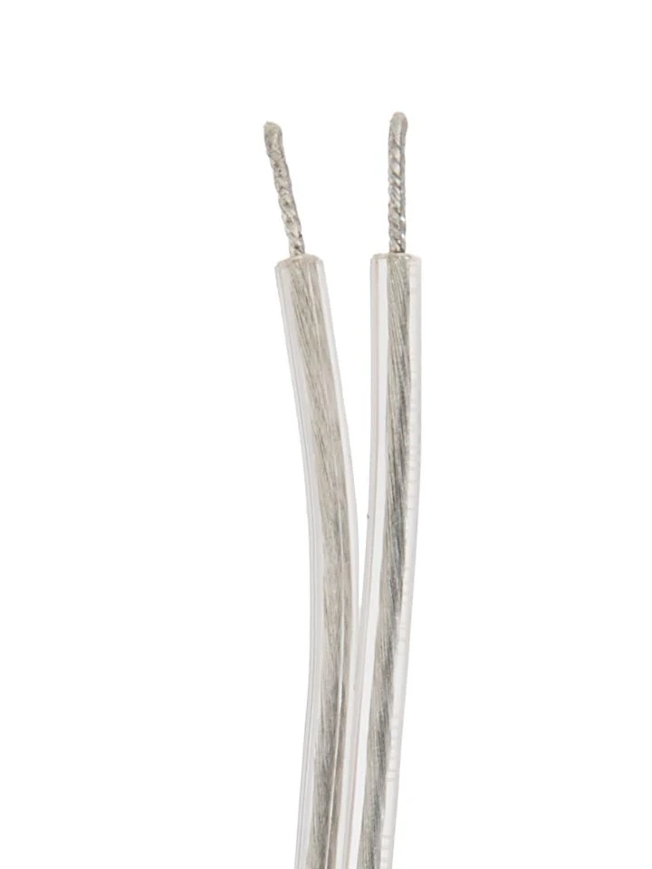 18/2 SPT-2 Clear Silver Plastic Covered Cord Set, Tinned, Choice of Length (46813NL) - Image 2