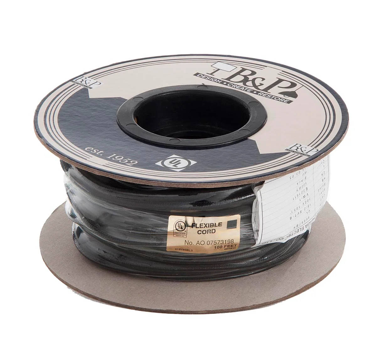 18/3 SVT-B Black Rayon Pulley Cord - Wire 3-Wire Lamp Cord - Choice of Length (46590) - Image 2