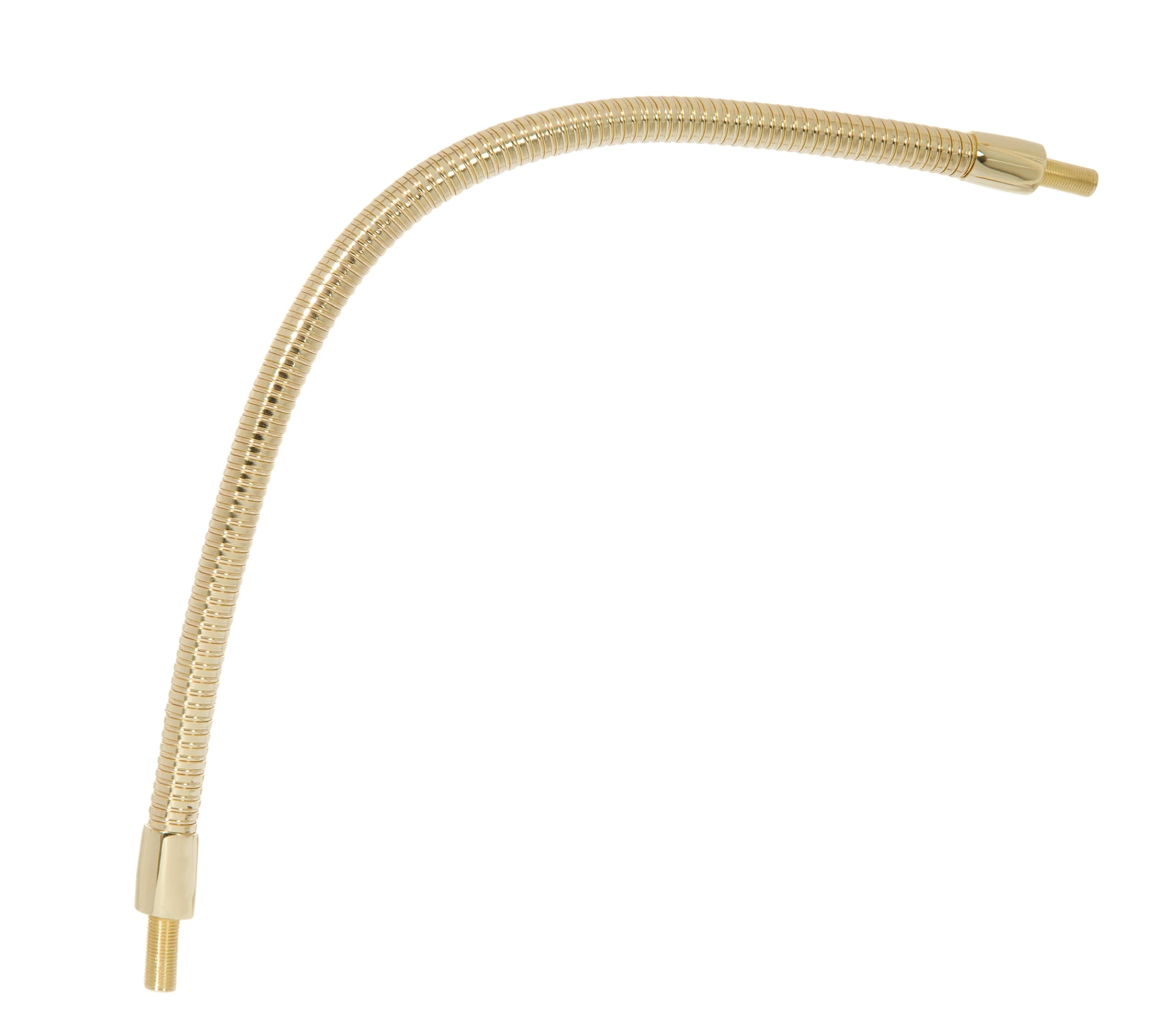 18 Inch Long Steel Flexible Arm, Brass Plated (12079)