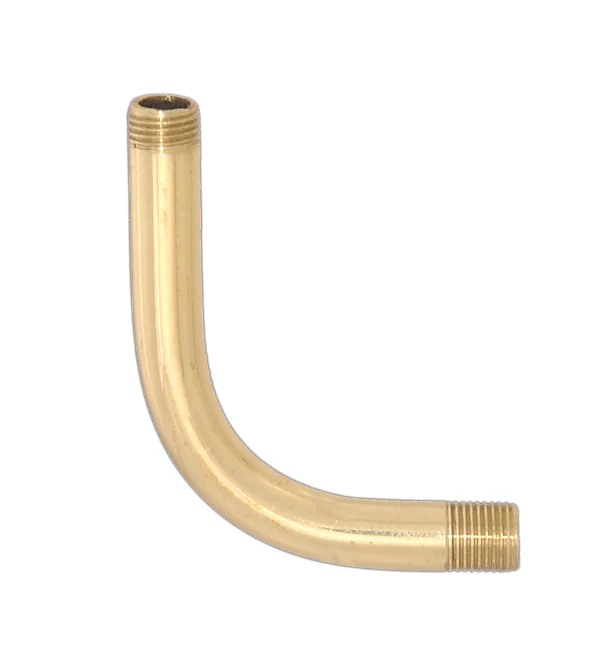 2 1/2" Brass Bent Lamp or Fixture Arm (12064U)