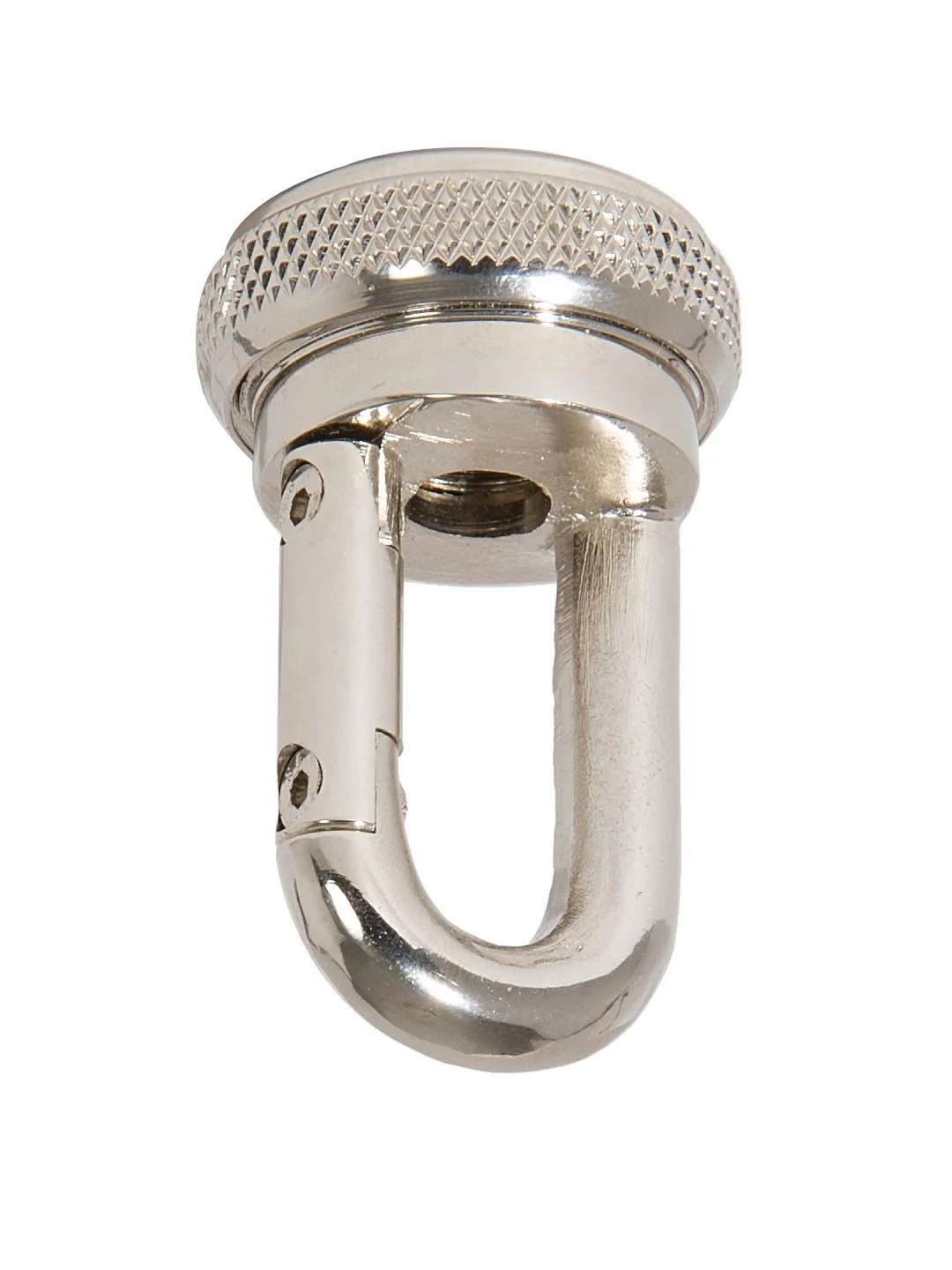 2-1/2" Tall Heavy Duty Brass Quick Screw Collar Loop, 3/8F Tap, Polished Nickel (21246N)
