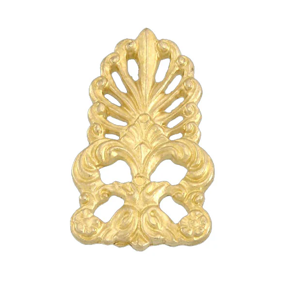 2 1/2" X 1 1/2" Cast Brass Ornament (21042U)