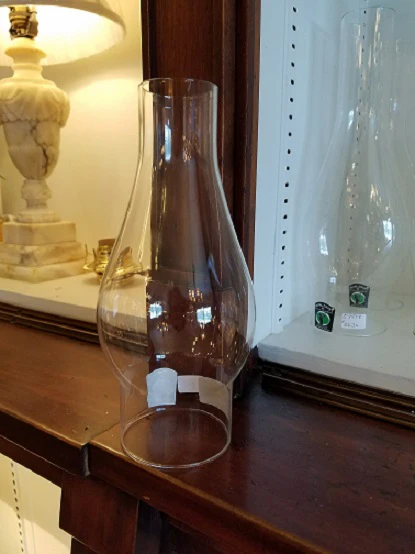 2-1/2" Fitter, 7-1/2" Tall Clear Chimney Globe (57920) - Image 2