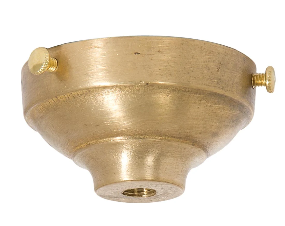 2-1/4" Fitter Die Cast Brass Shade Holder, 1/8F Tap, Unfinished (10697U)