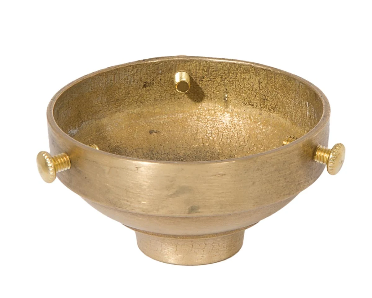 2-1/4" Fitter Die Cast Brass Shade Holder, 1/8F Tap, Unfinished (10697U) - Image 2