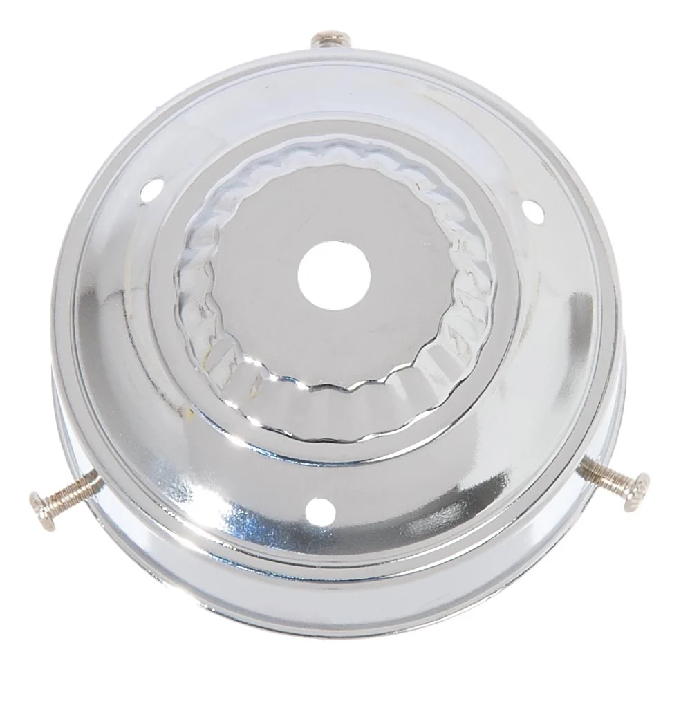 3-1/4" Fitter Steel Shade Holder, 1/8 IP Slip, Chrome Plated (10913CH)