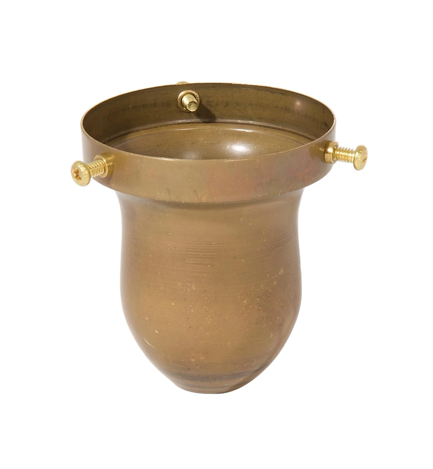 2-1/4 Inch Fitter Bell Shaped Unfinished Brass Shade Holder (10853U) - Image 2