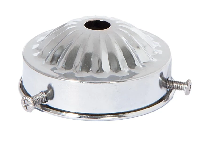 2-1/4 Inch Fitter Chrome Plated Finish Steel Shade Holder, 1/8 IP Slip (10908CH) - Image 2