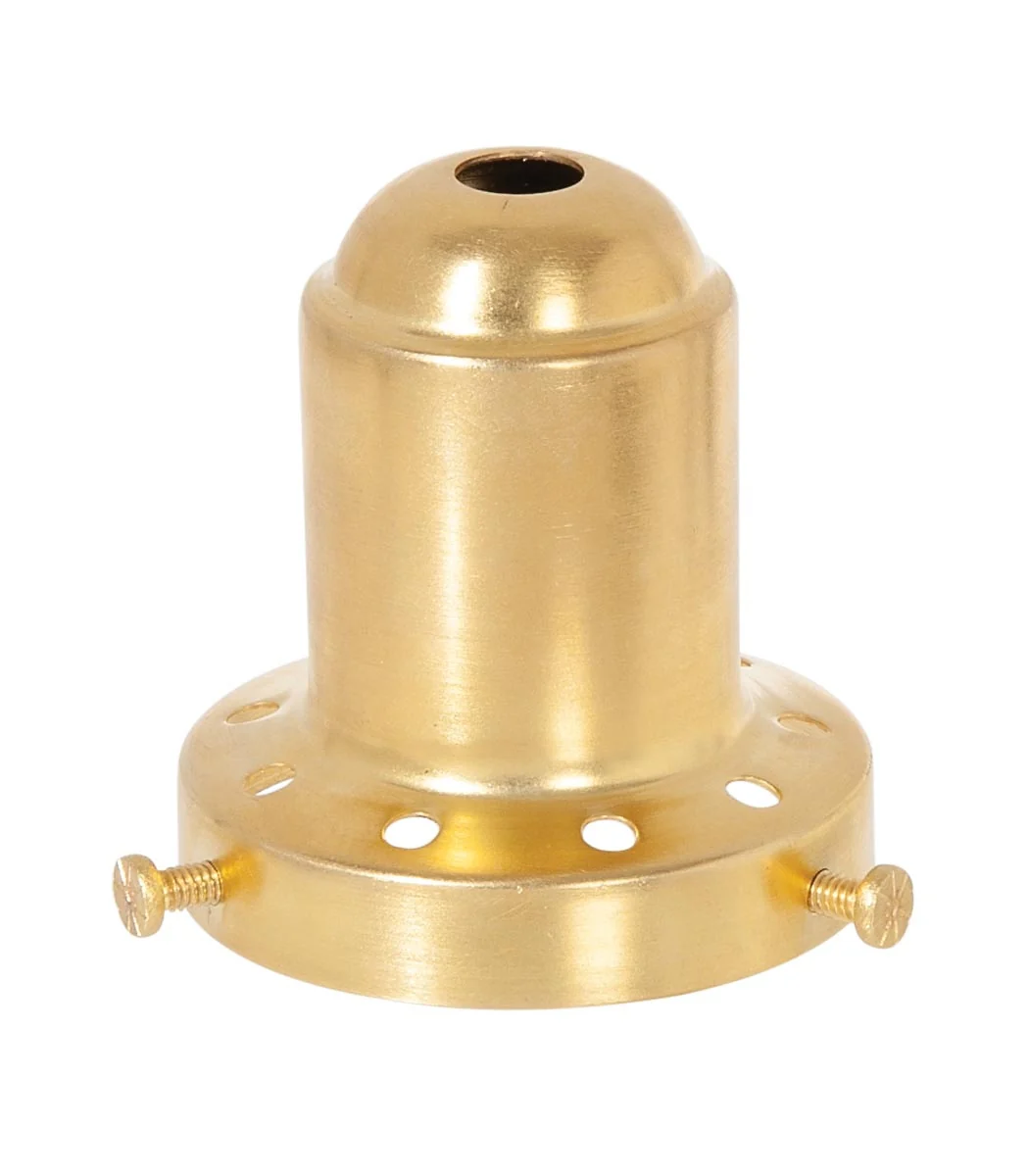 2-1/4 Inch Fitter Vented Fixture Shade Holder, Choice of Finish (10746S)