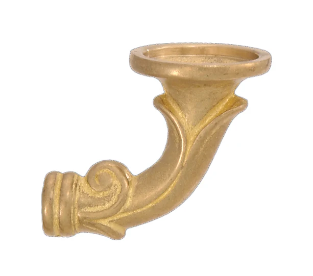 2 1/4" X 2 1/2" Cast Brass Lamp or Fixture Arm (11960U)