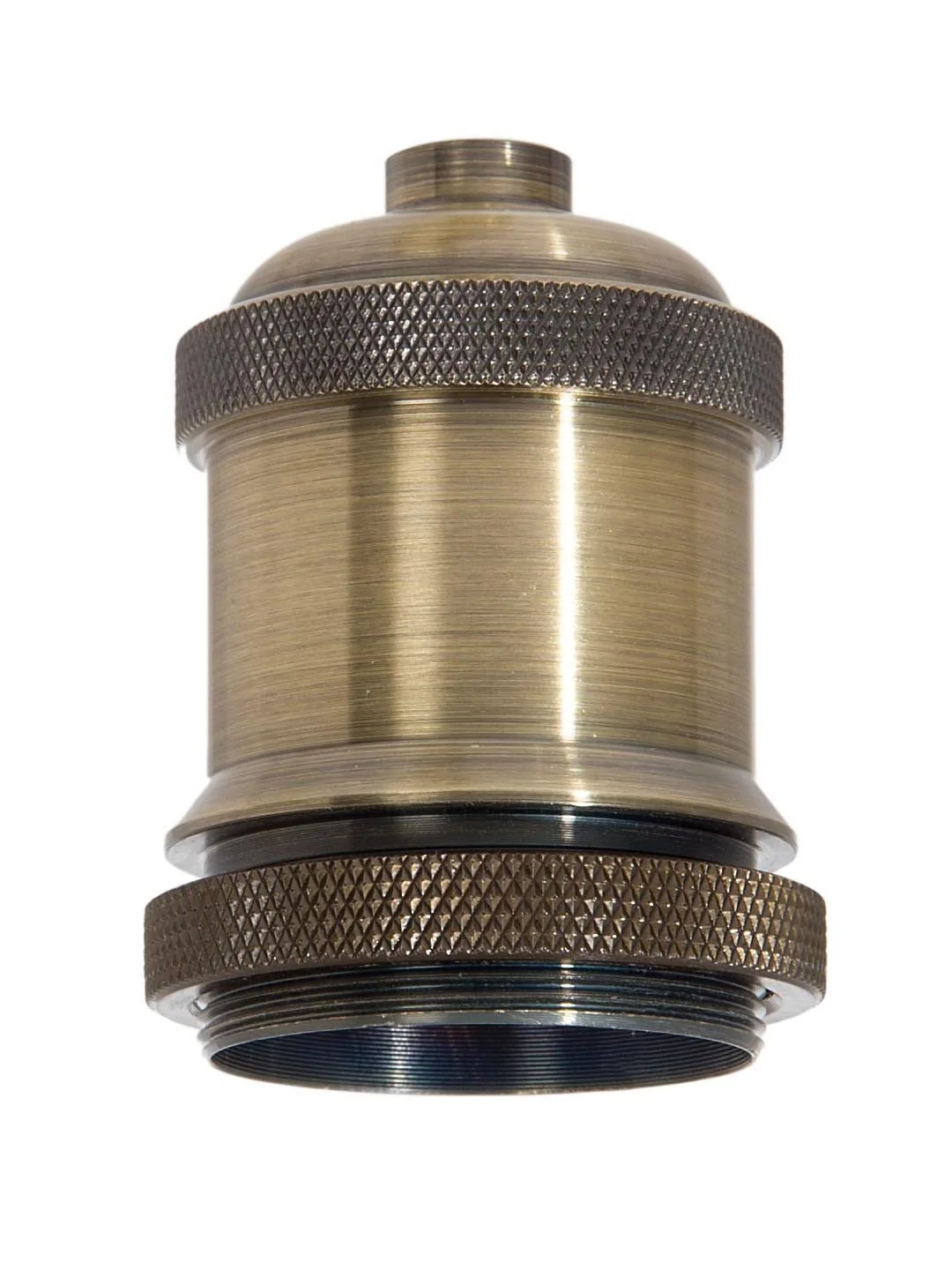 2-11/16" Tall Aluminum Socket Cover, 1.7" ID, 1/8 F, Antique Brass (11656A)