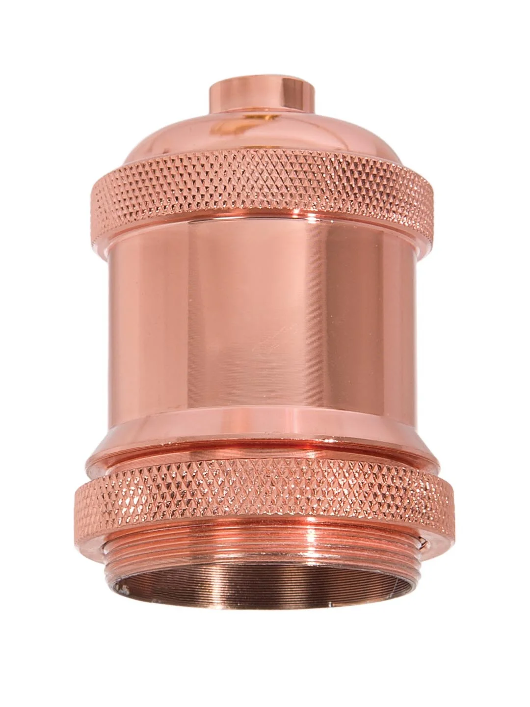 2-11/16" Tall Aluminum Socket Cover, 1.7" ID, 1/8F, Polished Copper (11656C)