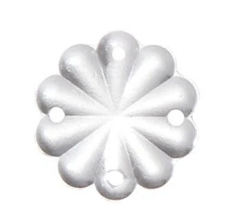 3/4" (20 mm) Clear Pressed Glass Rosette (54038)