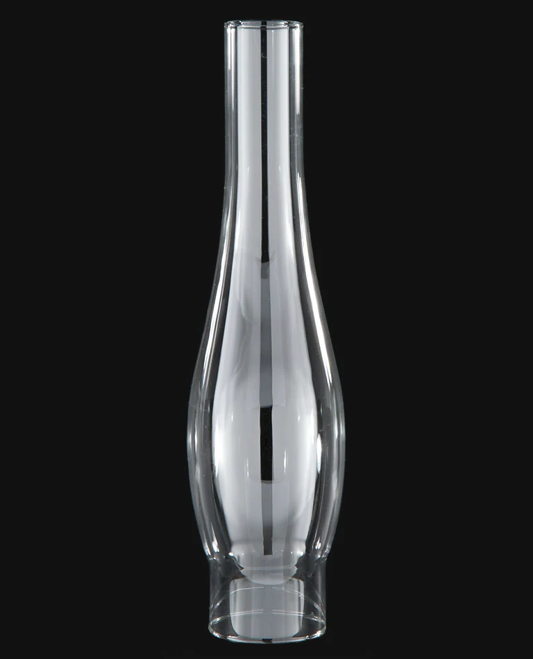 2-3/8" Fitter, 12-1/4" Tall Clear Glass Chimney (57957)