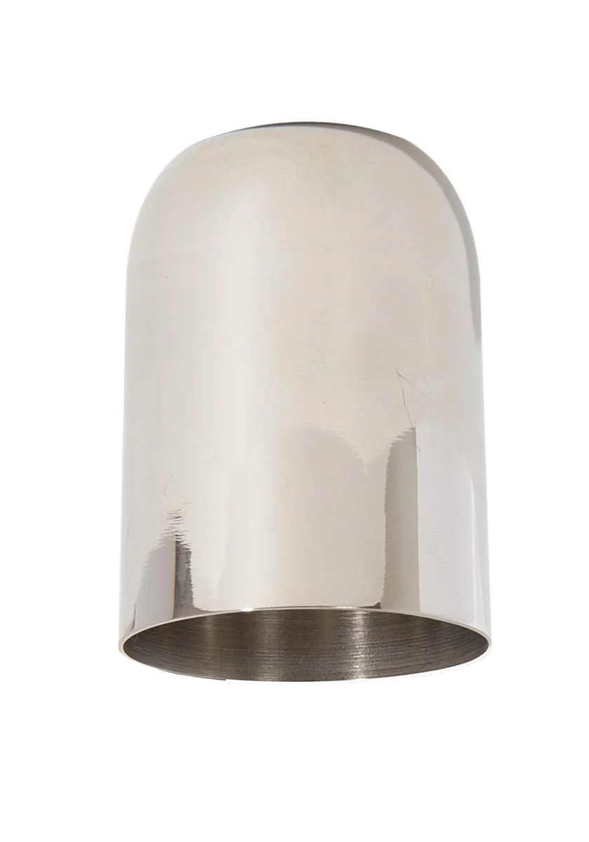 2-7/16 Inch Tall Polished Nickel Finish Brass Lamp Socket Cup (11652N) - Image 2