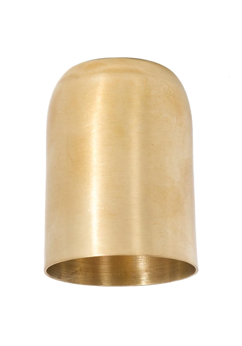 2-7/16 Inch Tall Unfinished Brass Lamp Socket Cup (11652U) - Image 2