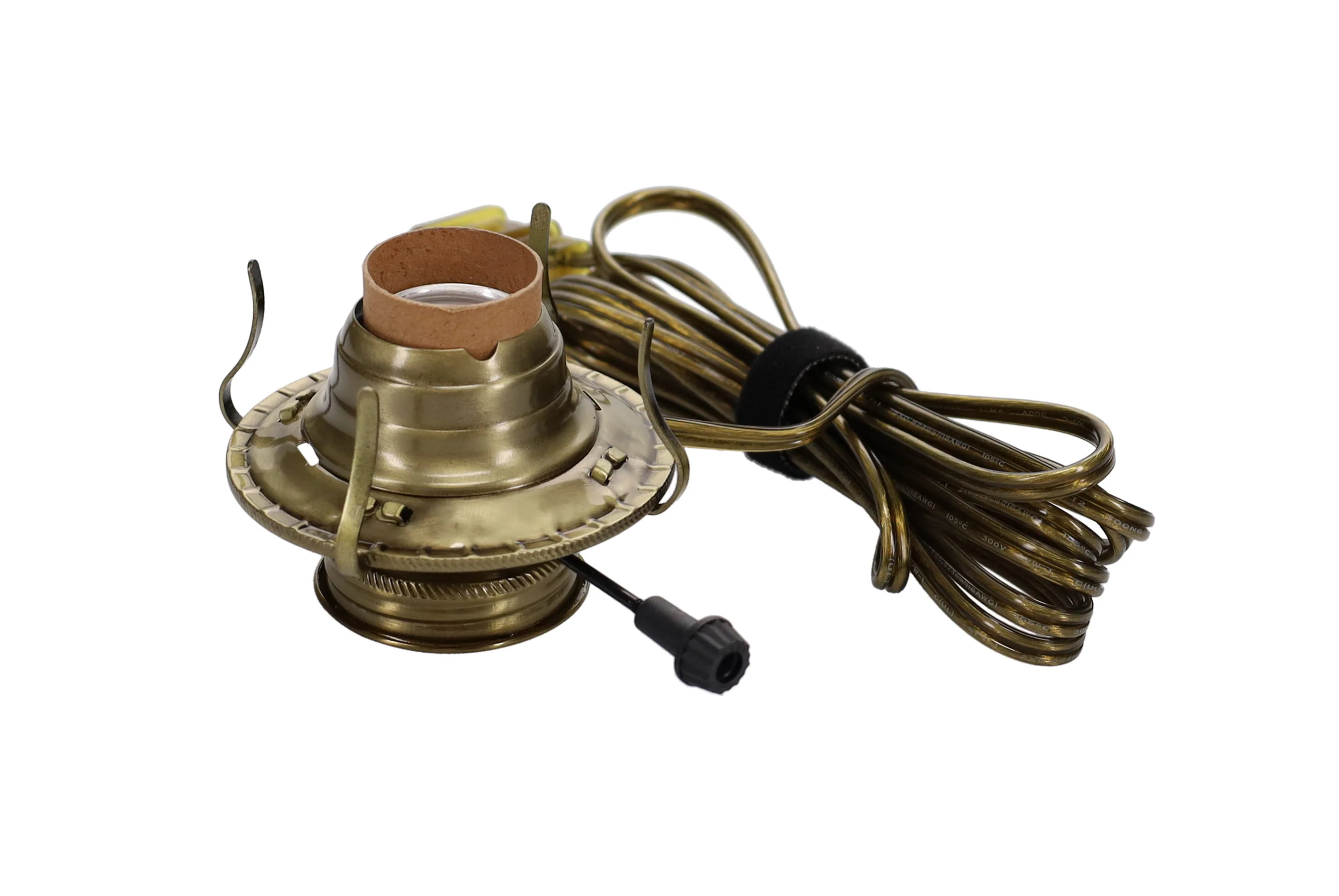 #2 Antique Brass Plated Electric Burner, Choice of Cord Color (30300) - Image 4