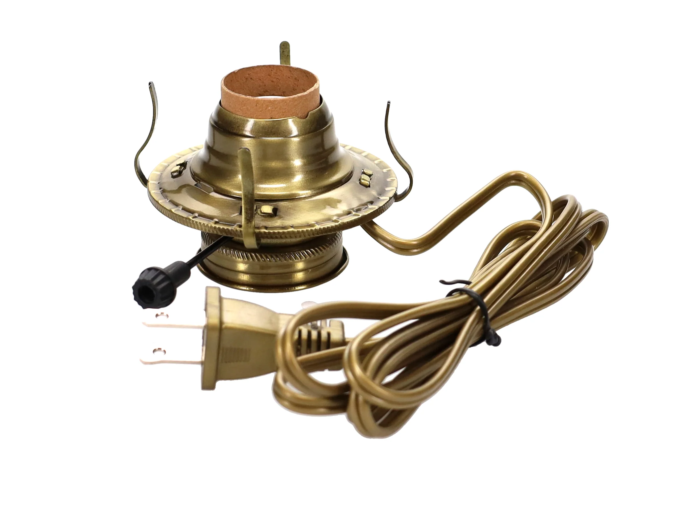 #2 Antique Brass Plated Electric Burner, Choice of Cord Color (30300) - Image 6