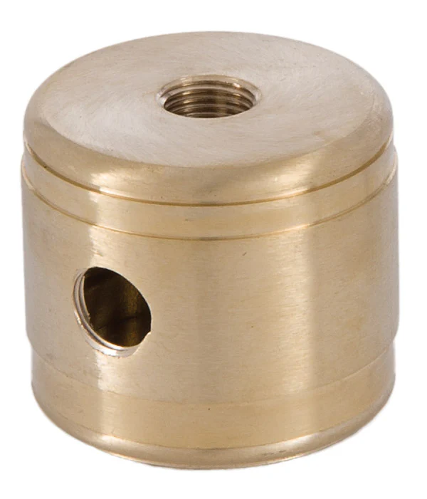Turned Brass 2-P.C. Cluster Body, 2-Light, Unfinished (10435)