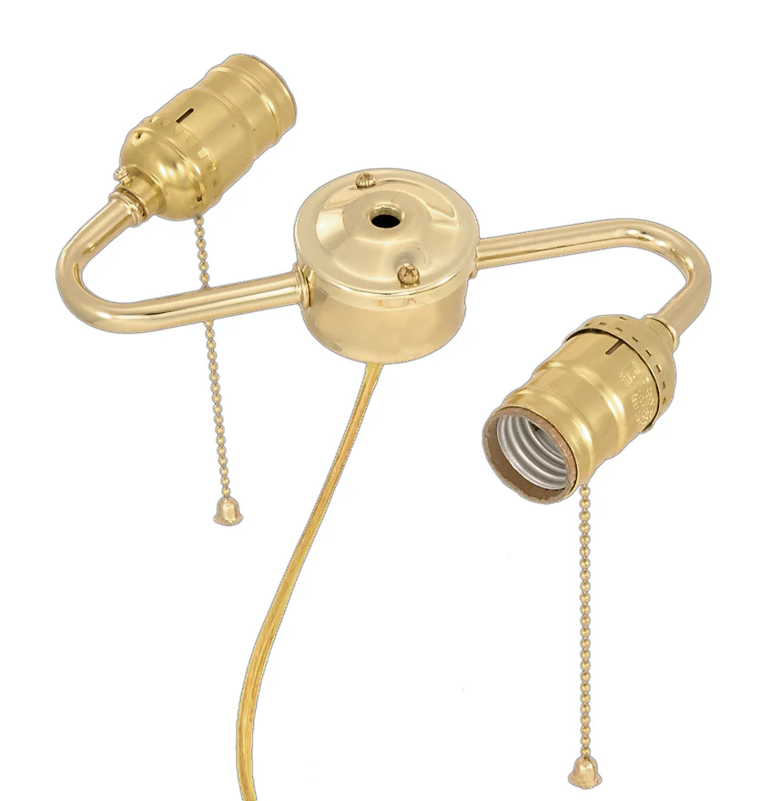 2-Arm Lamp Cluster w/Pull Chain Sockets - Wired (10408P)