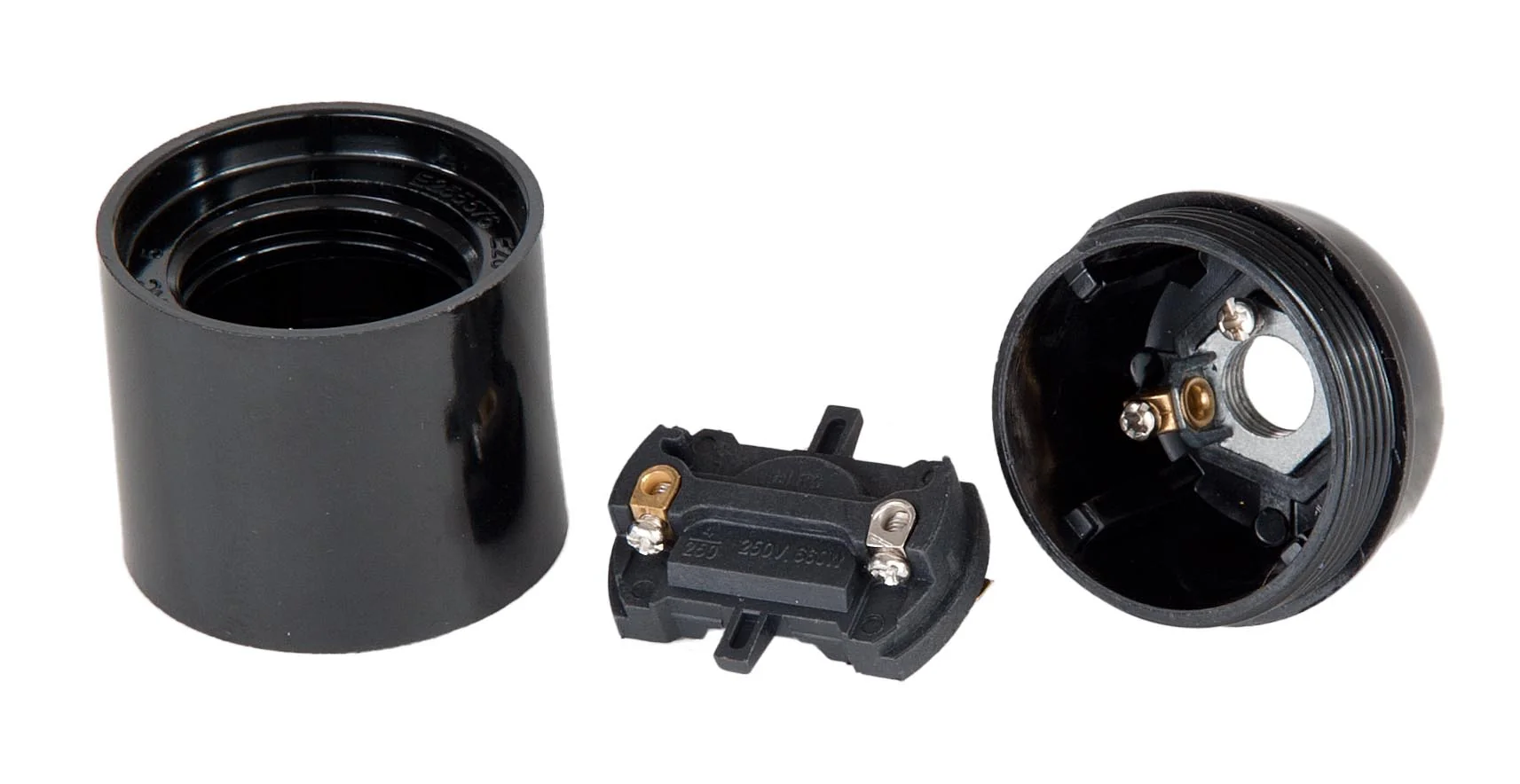 Keyless 3 Piece Smooth Phenolic E26 Socket (47666) - Image 2