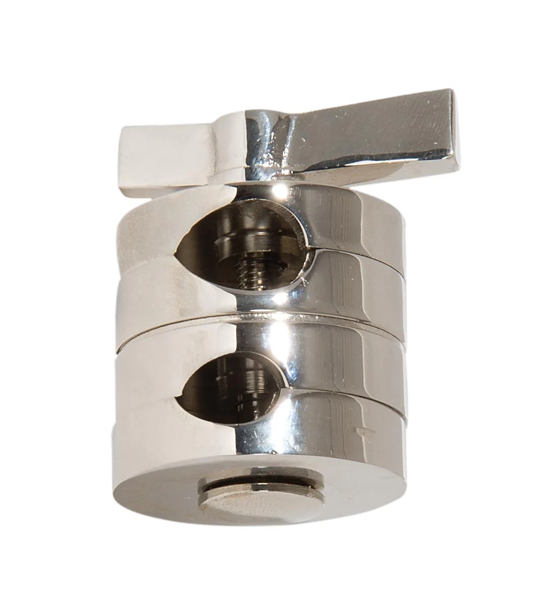 2" Tall Die Cast Brass 7-Piece Slide Clutch Lamp Swivel, 1/8 IP X 1/4 IP Slip, Polished Nickel (20532N)