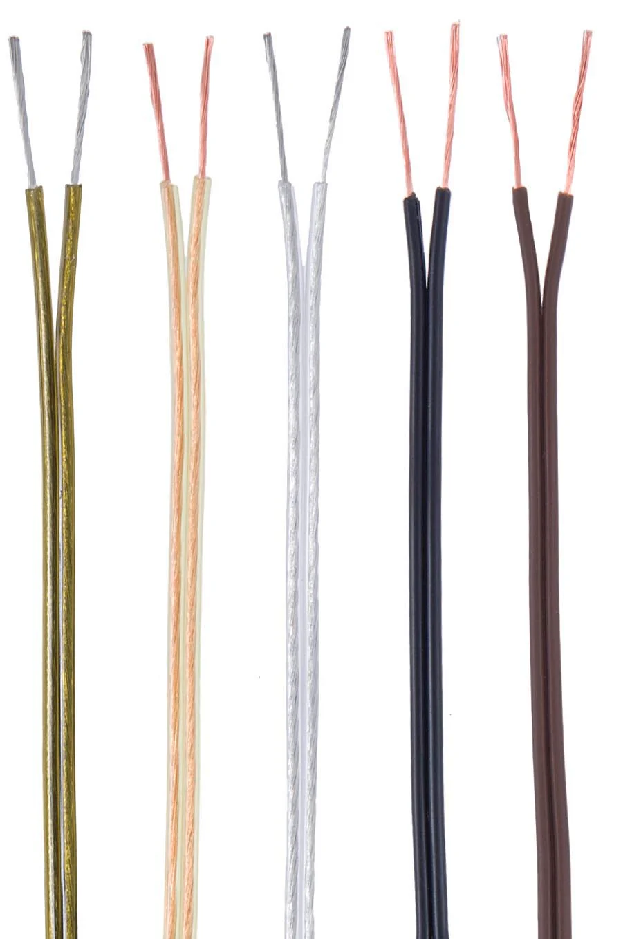 250 ft. 22/2 Special Purpose, Plastic Covered Lamp Cord - Lamp Wire, (22 gauge - parallel 2 wire), CHOICE of 5 COLORS (46609)