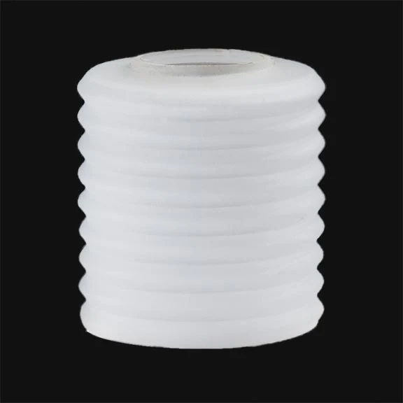 3-1/2" Diameter Satin Clear Ribbed Pendant Shade, 1-5/8" Fitter (08707E) - Image 3