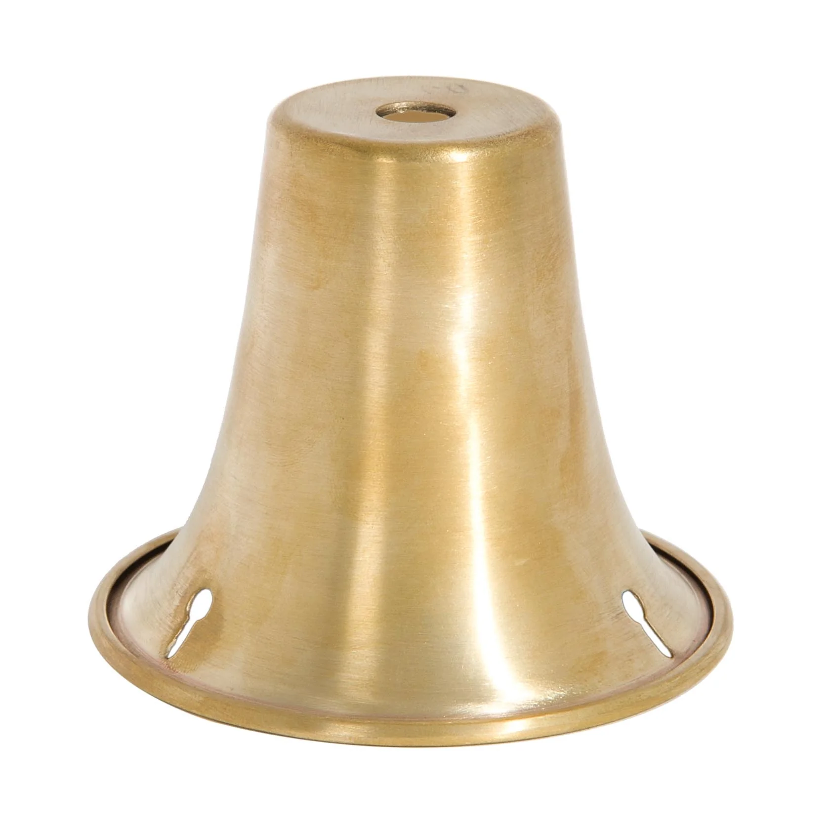 3-1/2 Inch Outer Diameter Unfinished Brass Bead-Chain Shade Holder, 1/8 IP Slip (10914U)