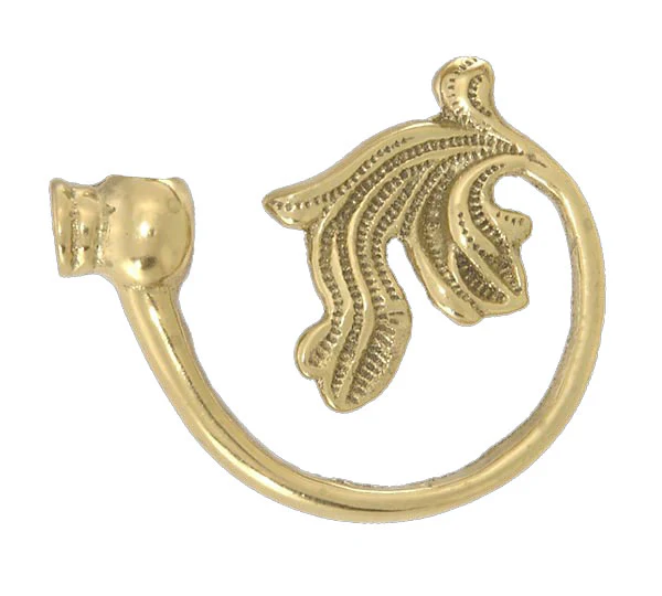 3 1/2" x 3" Cast Brass Armback, 1/8 F X 1/8 F (10961)
