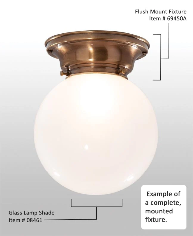 3-1/4 Inch Fitter Wired Unfinished Steel Flush Mount Fixture (69450S) - Image 2