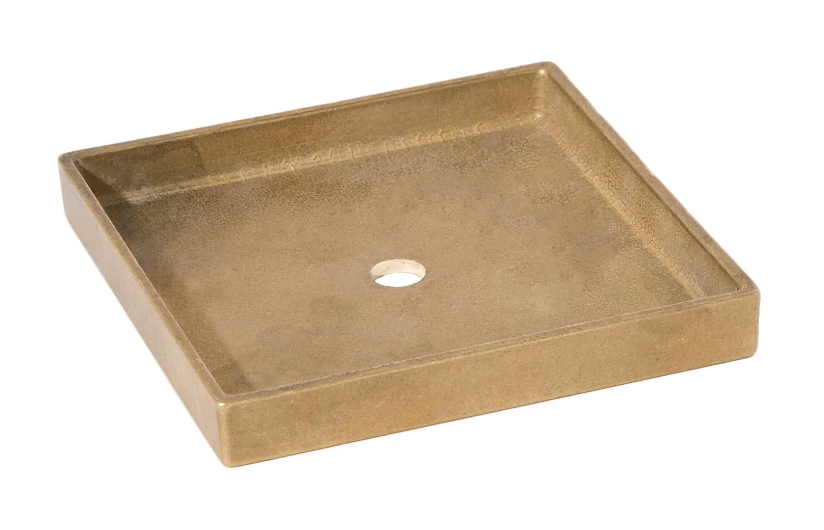 3-15/16 Inch Unfinished Square Die Cast Brass Backplate or Canopy, 1/8 IP Slip (11771U) - Image 3