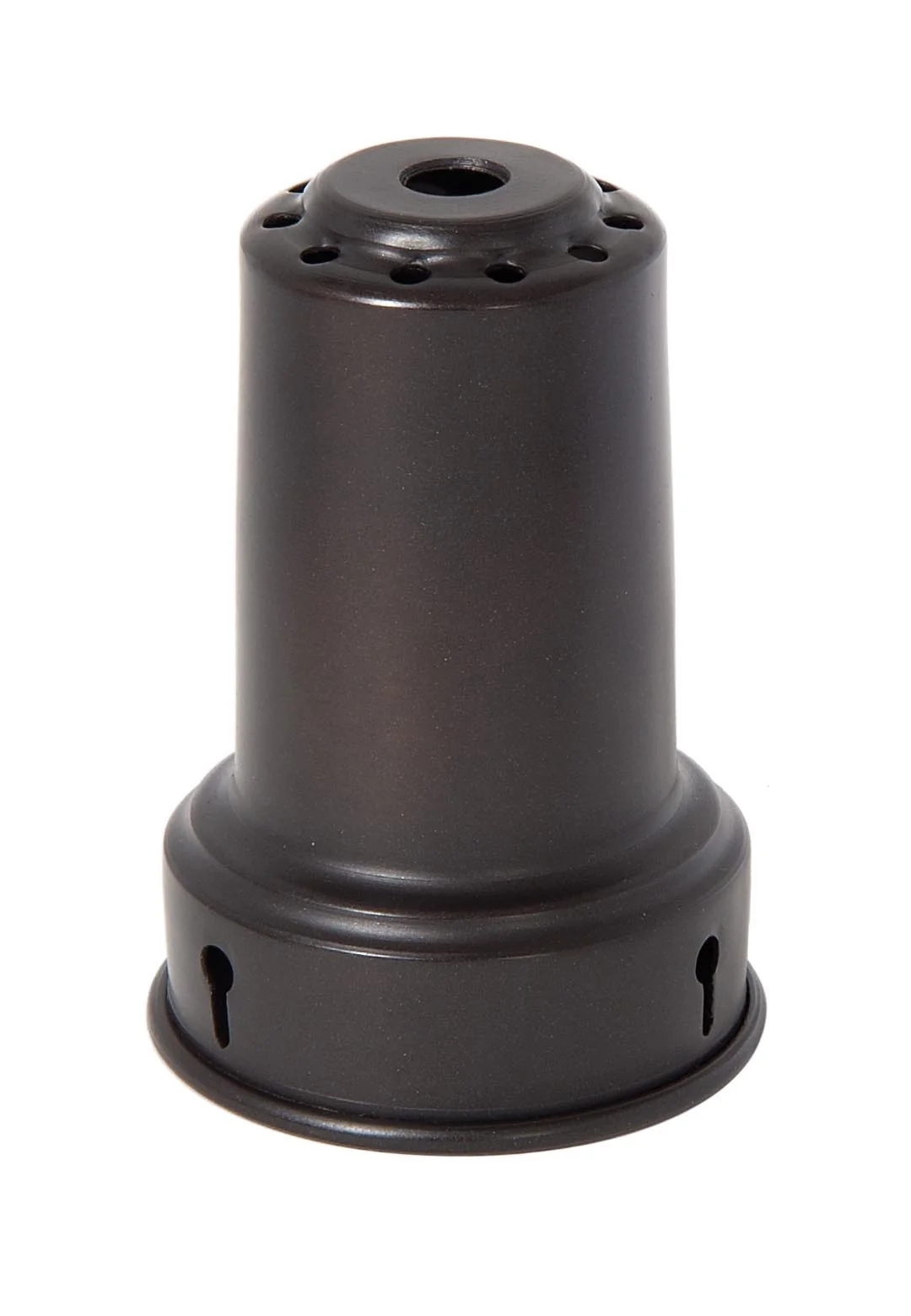 2 1/2" I.D. Satin Black Finish Brass Bead-Chain Shade Holder (10929BK)