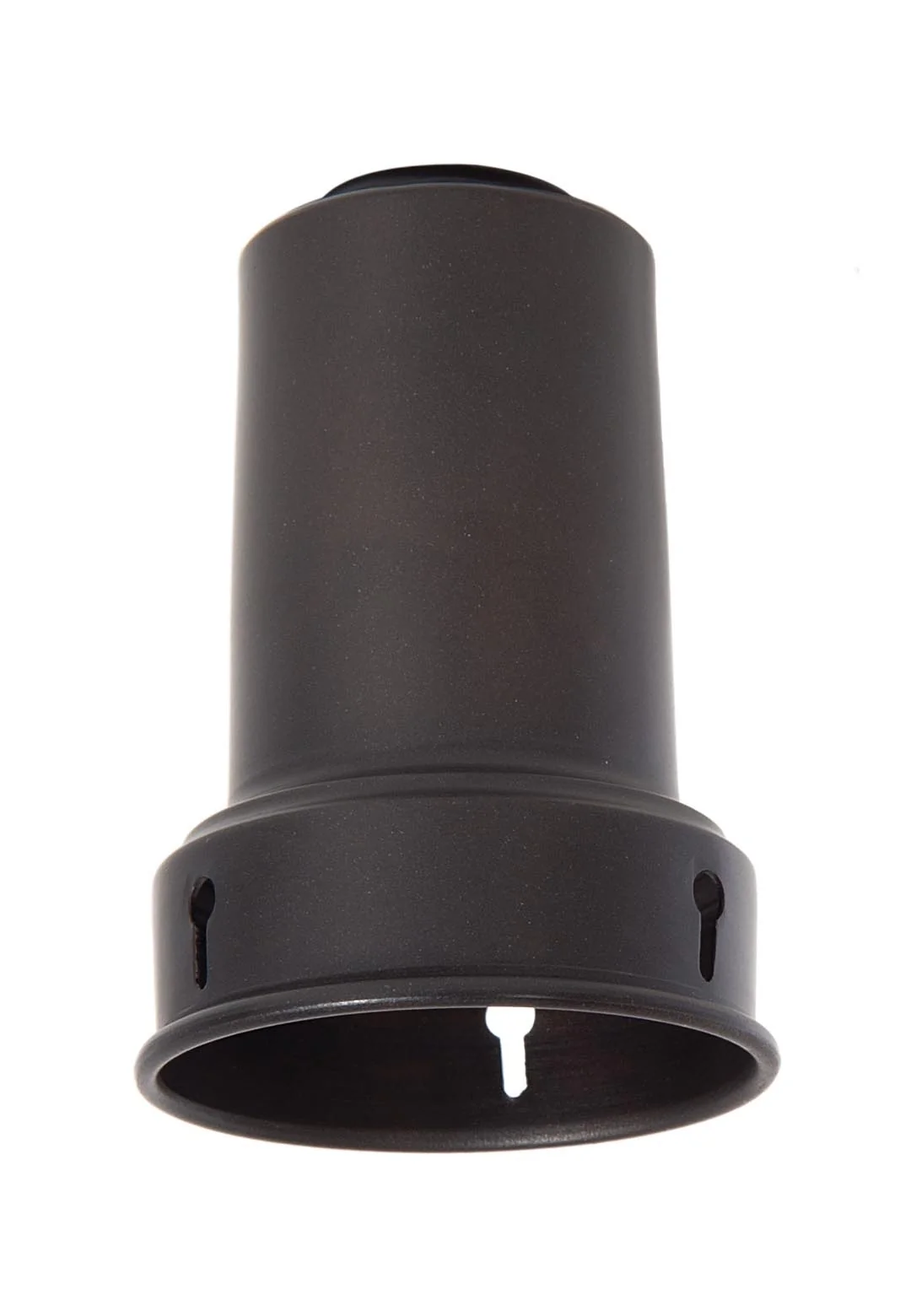 2 1/2" I.D. Satin Black Finish Brass Bead-Chain Shade Holder (10929BK) - Image 2
