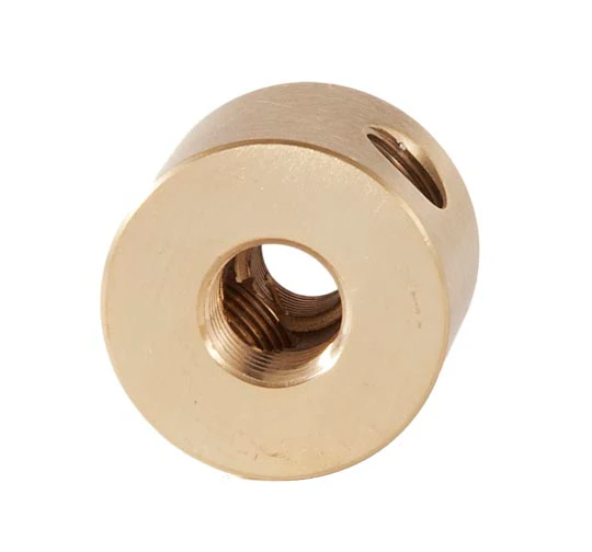 1 Inch Height, 4-Way Brass Straight Disk Arm Back, 1/4F bottom, 1/8F top & side holes (21296U) - Image 3