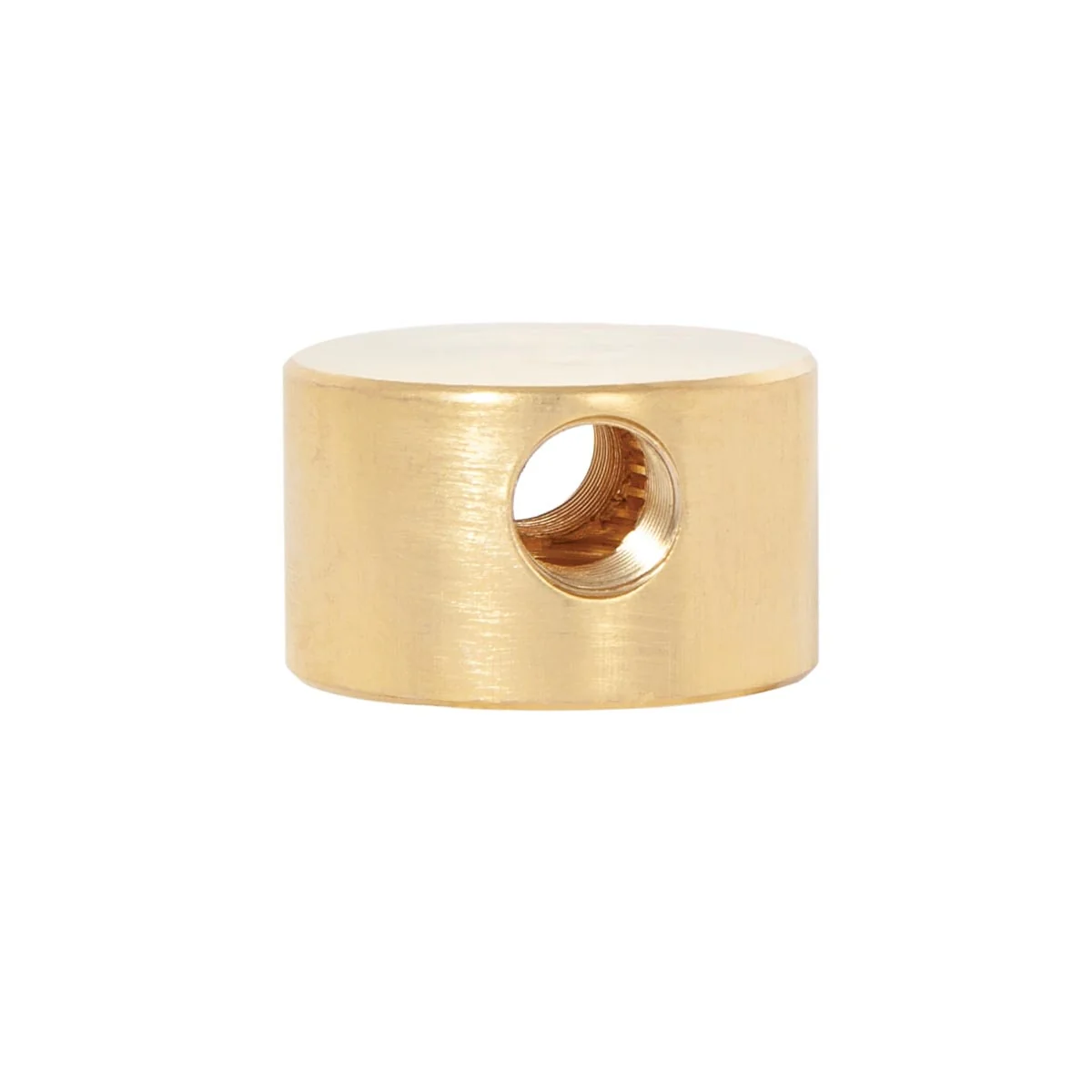 3/4 Inch Height Unfinished Brass Straight Disk 2-Way Arm Back, 1/4F x 1/8F (21250U)