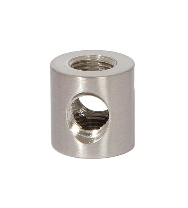3/4 Inch Tall 4-Way Brass Armback, 1/8F Tap, Satin Nickel (21200SN)