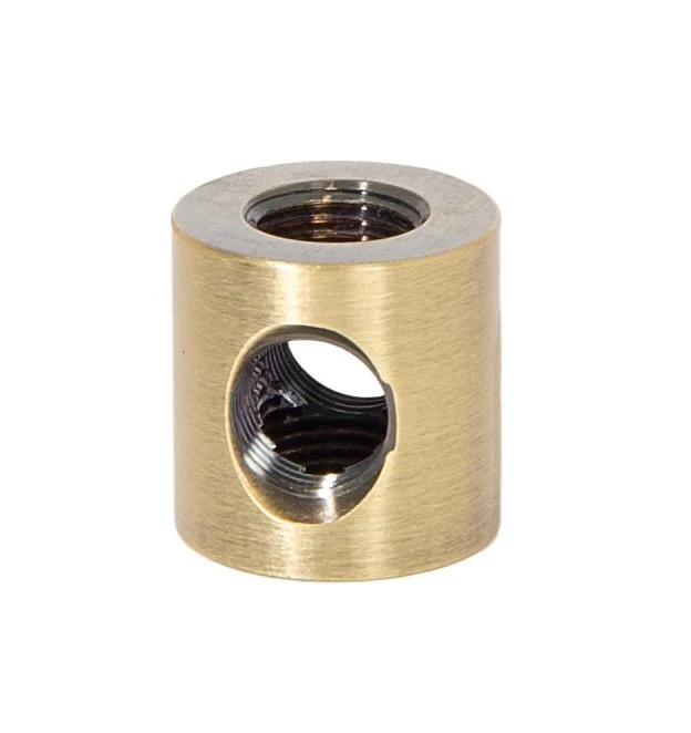 3/4 Inch Tall Antique Brass Finish 4-Way Brass Arm Back, 1/8F Tap (21200A)