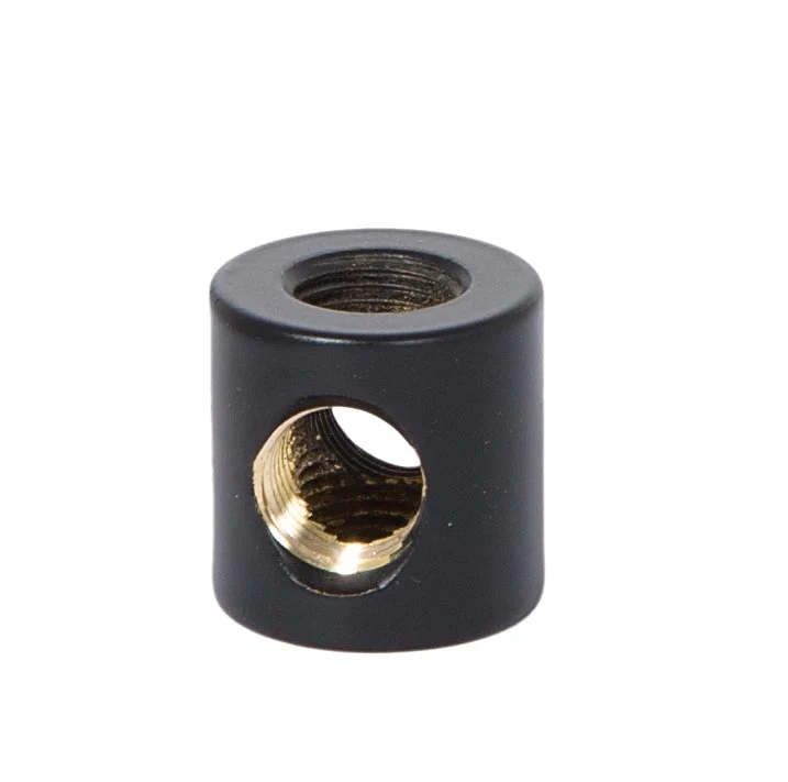 3/4 Inch Tall Satin Black Finish 4-Way Brass Armback, 1/8F Ta (21200BK)