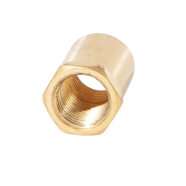 3/4 Inch Tall Unfinished Brass Hex Coupling,1/8F (21245U) - Image 2
