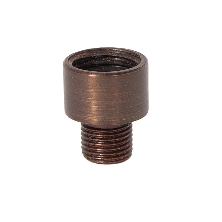 3/4" Tall Antique Bronze Finish Straight Turned Brass Nozzle, Tap 1/4F x 1/8M (21143B)