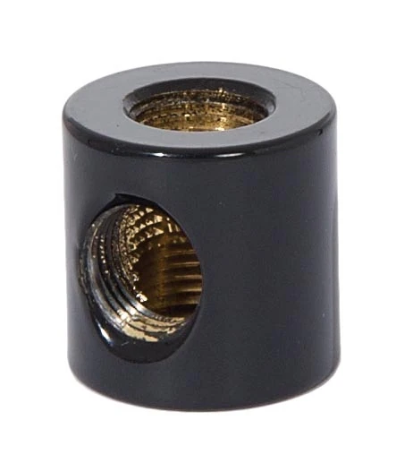 3/4" Tall Brass Armback, 1/8F Tap, Glossy Black (21148BL)