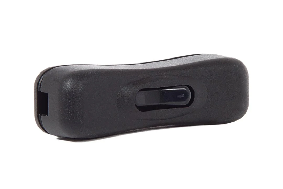 3/4" Wide Black Plastic In-Line Toggle Switch For SPT 1 and 2, Black (48427B) - Image 2